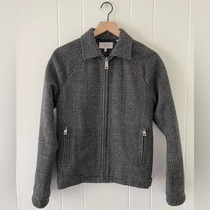 Jack Spade Bleecker Street NY Men’s Owen Raglan Wool Glen Plaid Dillard Jacket